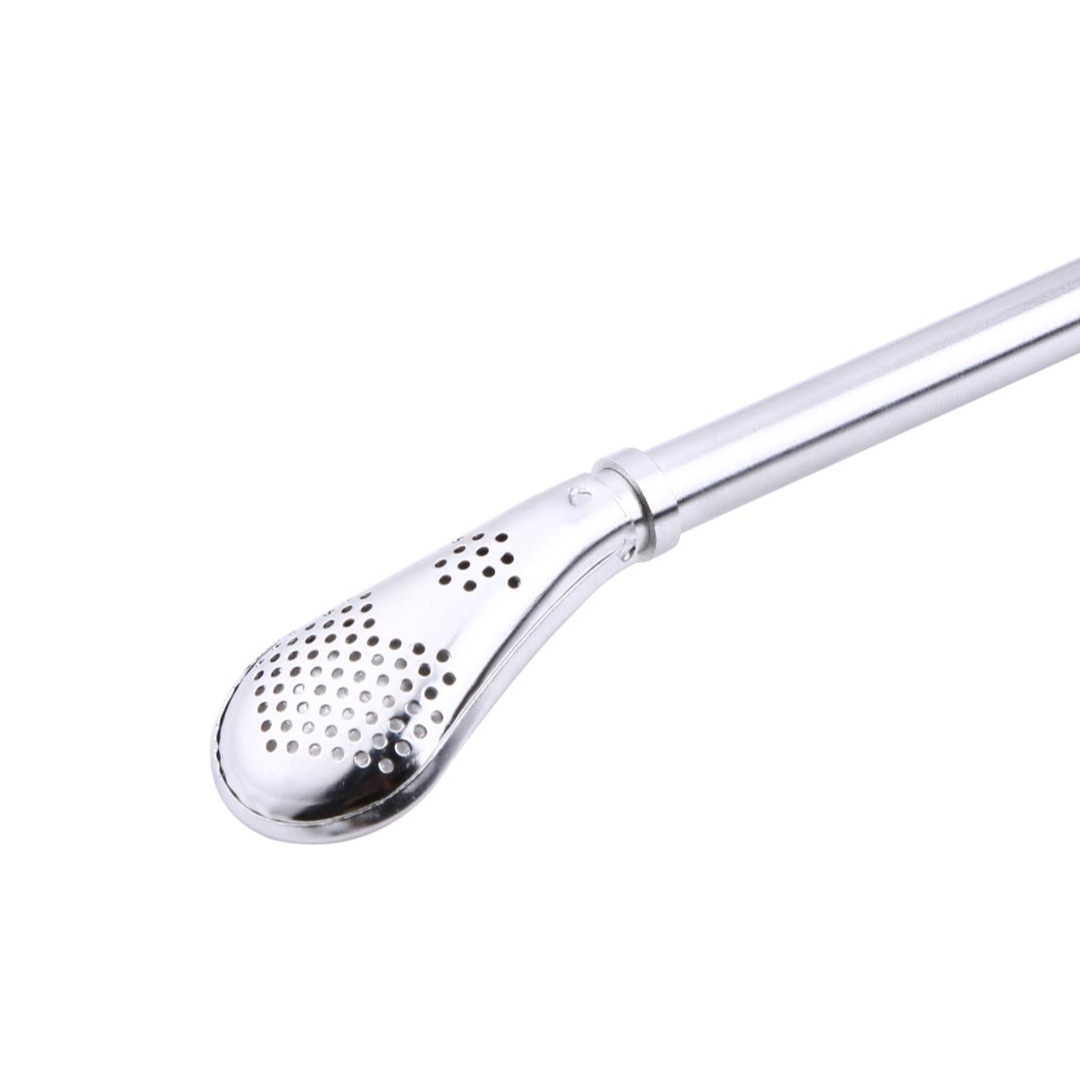 Bombilla para mate Mod. Slim en acero inoxidable