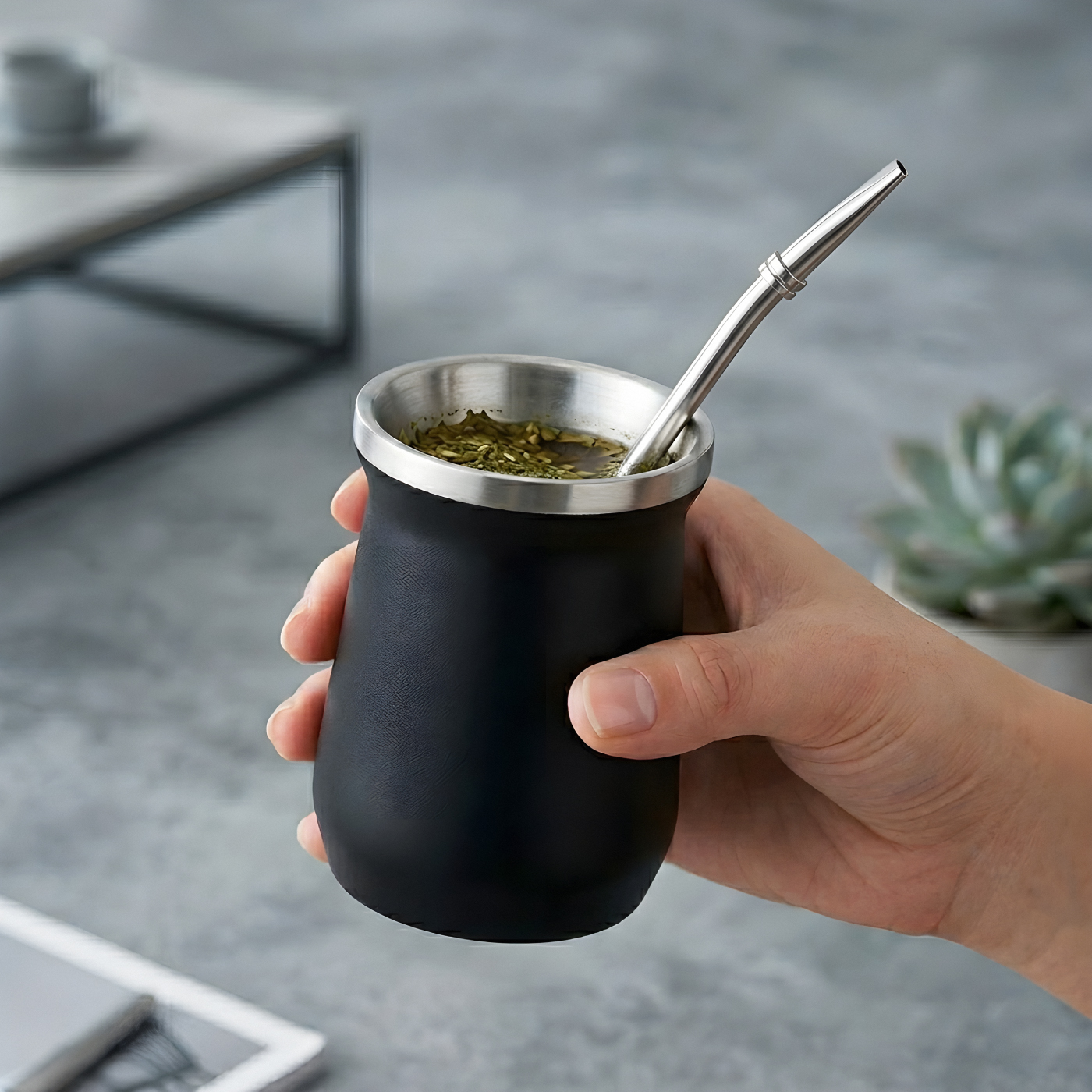 Mate Pampa Steel listo para usar